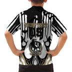 Custom Collingwood Black Kid Hawaiian Shirt Unique Style