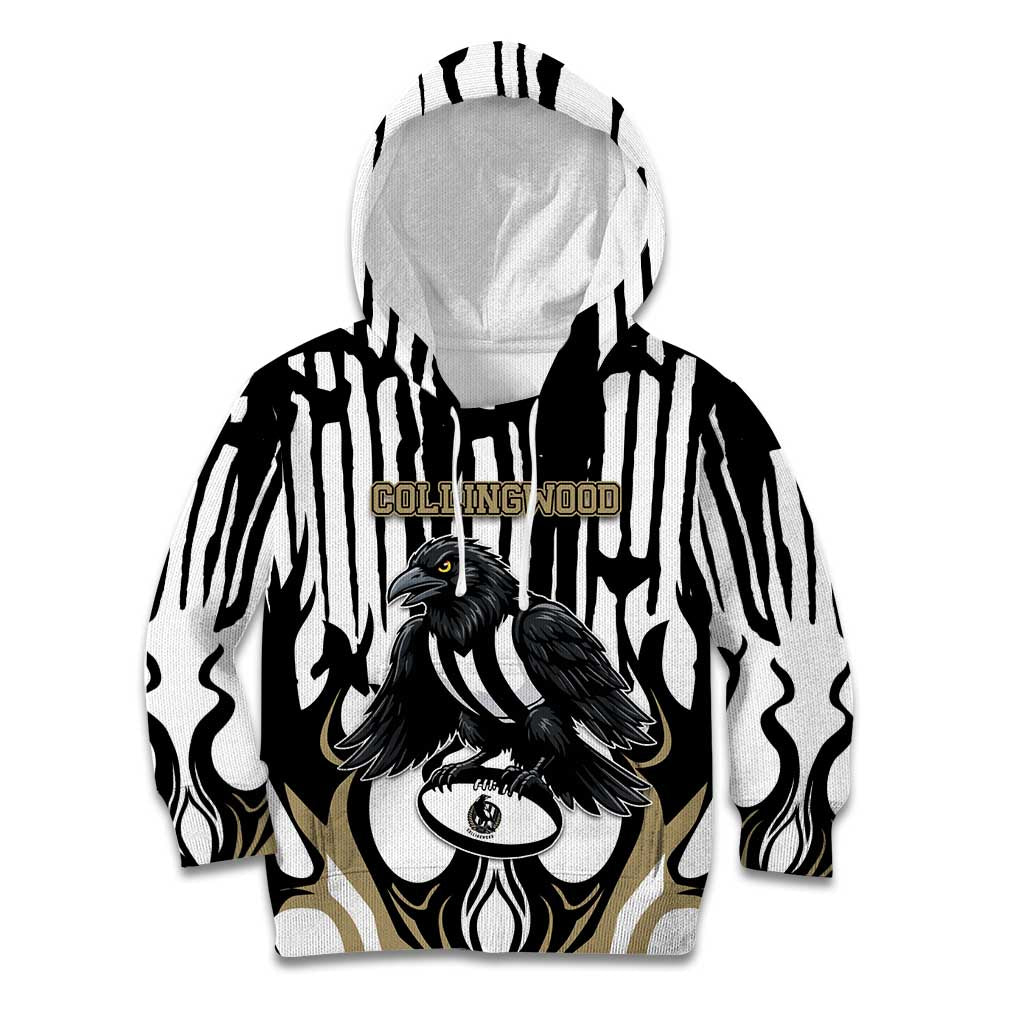 Custom Collingwood Black Kid Hoodie Unique Style