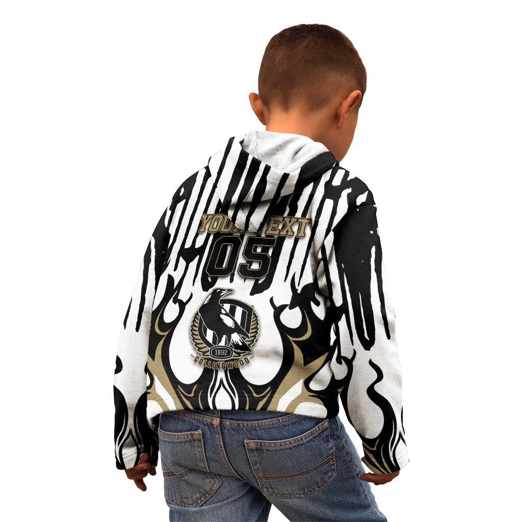 Custom Collingwood Black Kid Hoodie Unique Style