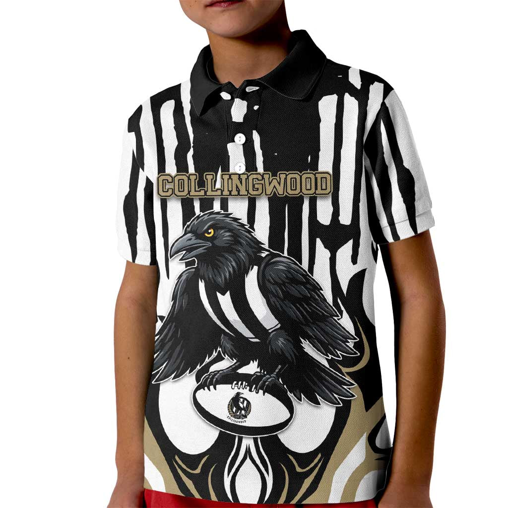 Custom Collingwood Black Kid Polo Shirt Unique Style