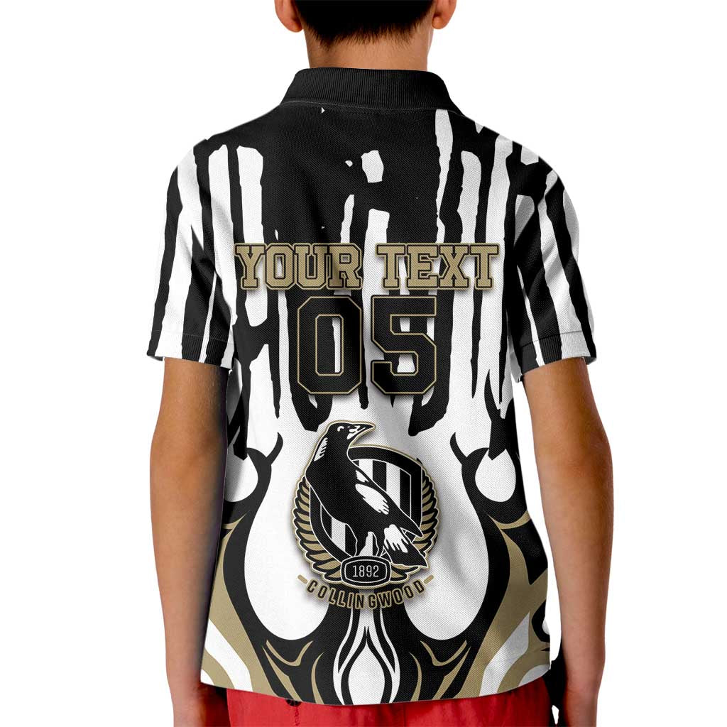 Custom Collingwood Black Kid Polo Shirt Unique Style
