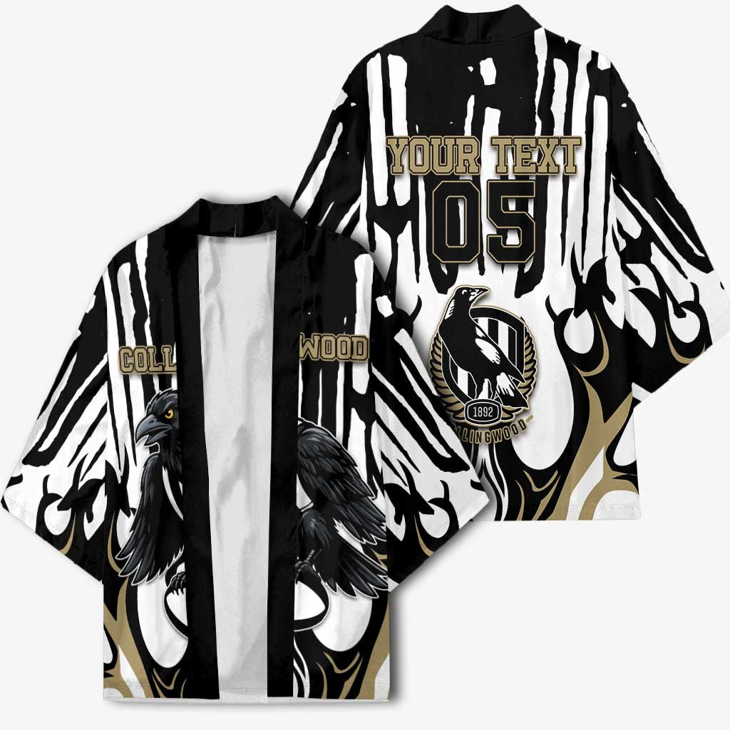 Custom Collingwood Black Kimono Unique Style