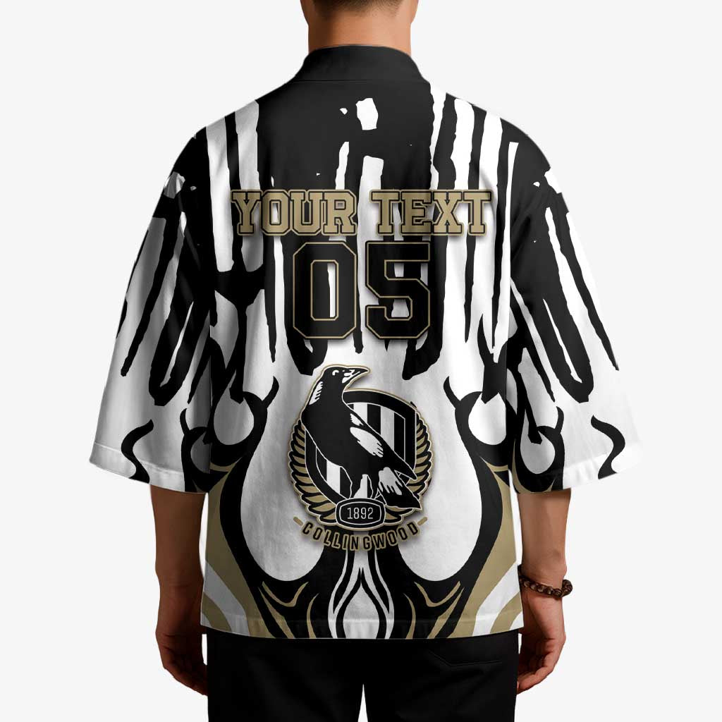 Custom Collingwood Black Kimono Unique Style