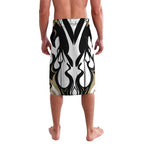 Custom Collingwood Black Lavalava Unique Style