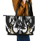 Collingwood Black Leather Tote Bag Unique Style