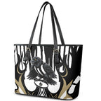 Collingwood Black Leather Tote Bag Unique Style