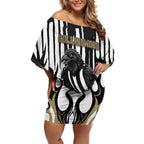 Custom Collingwood Black Off Shoulder Short Dress Unique Style
