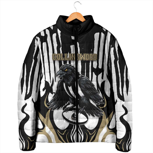 Custom Collingwood Black Padded Jacket Unique Style
