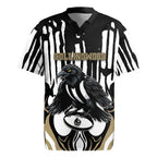 Custom Collingwood Black Rugby Jersey Unique Style