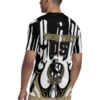Custom Collingwood Black Rugby Jersey Unique Style