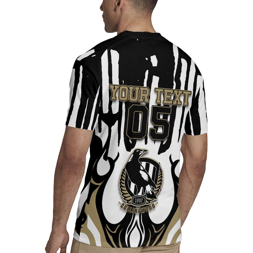 Custom Collingwood Black Rugby Jersey Unique Style