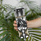Custom Collingwood Black Skinny Tumbler Unique Style