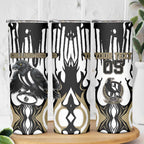 Custom Collingwood Black Skinny Tumbler Unique Style