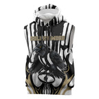 Custom Collingwood Black Sleeveless Zip Hoodie Unique Style