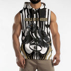 Custom Collingwood Black Sleeveless Zip Hoodie Unique Style