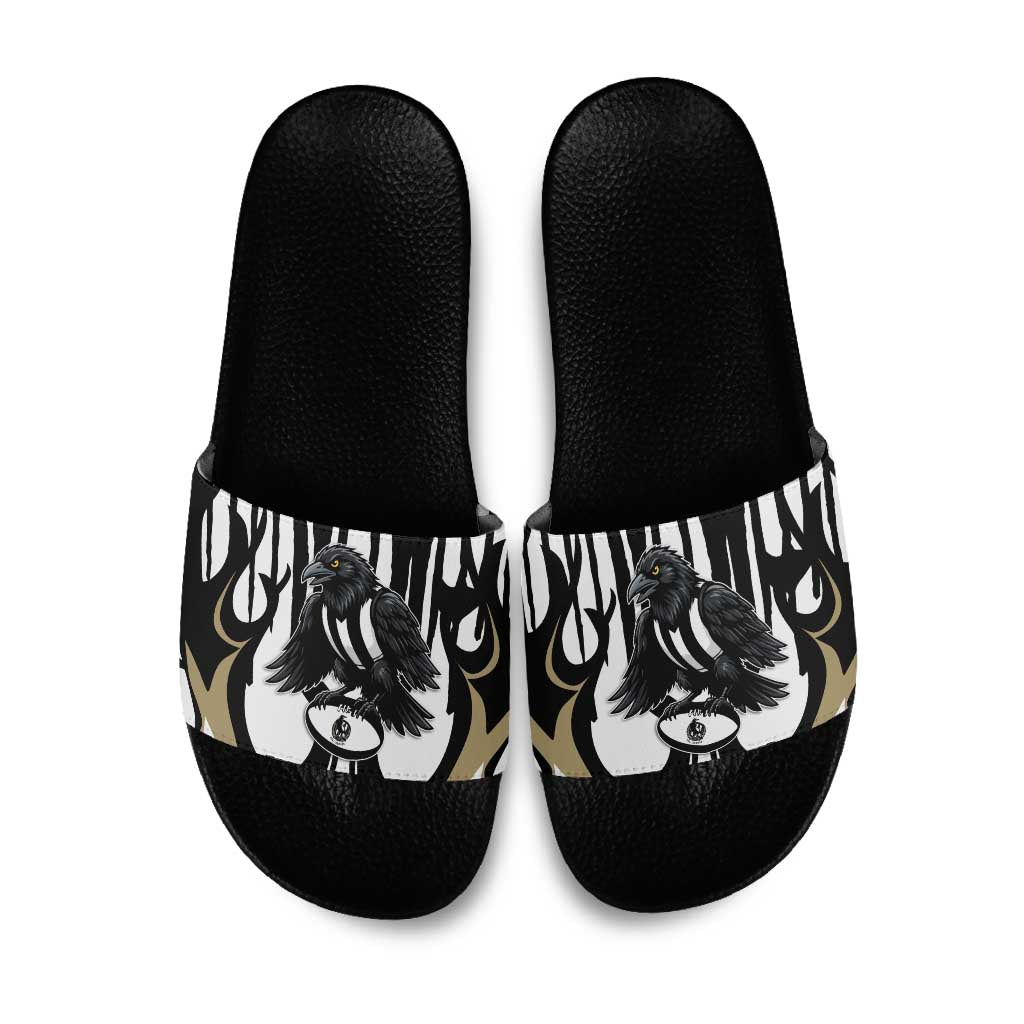Collingwood Black Slide Sandals Unique Style