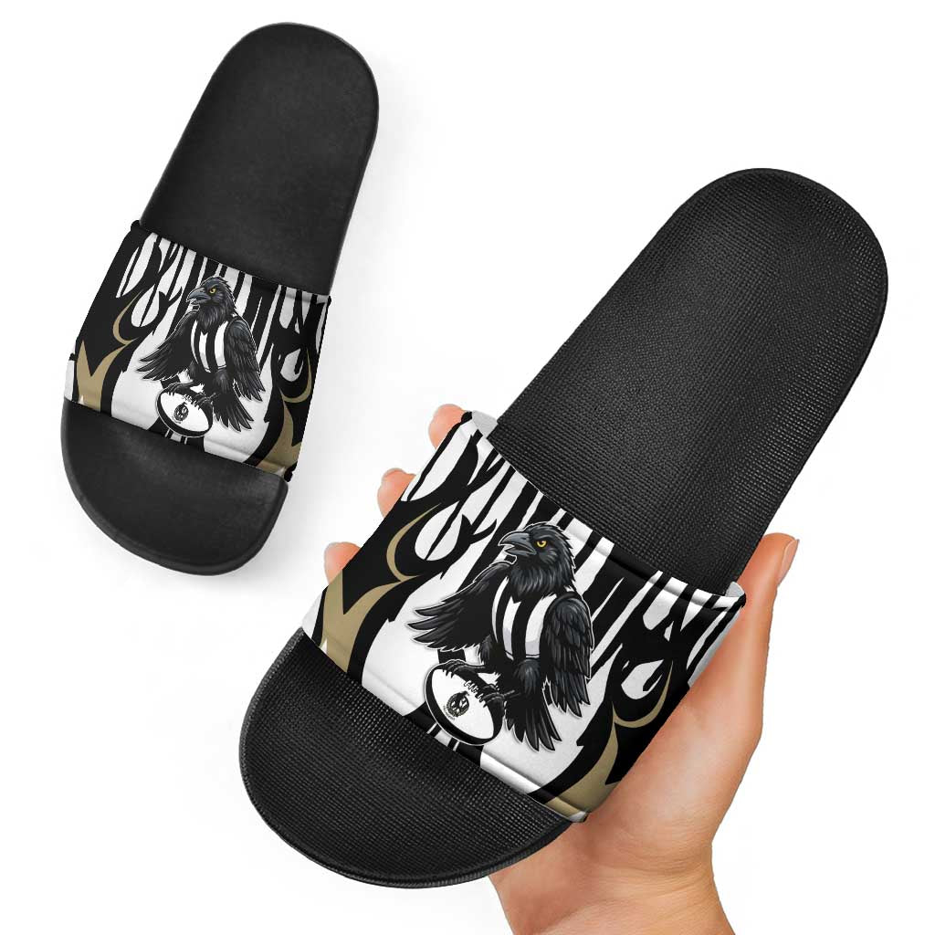 Collingwood Black Slide Sandals Unique Style