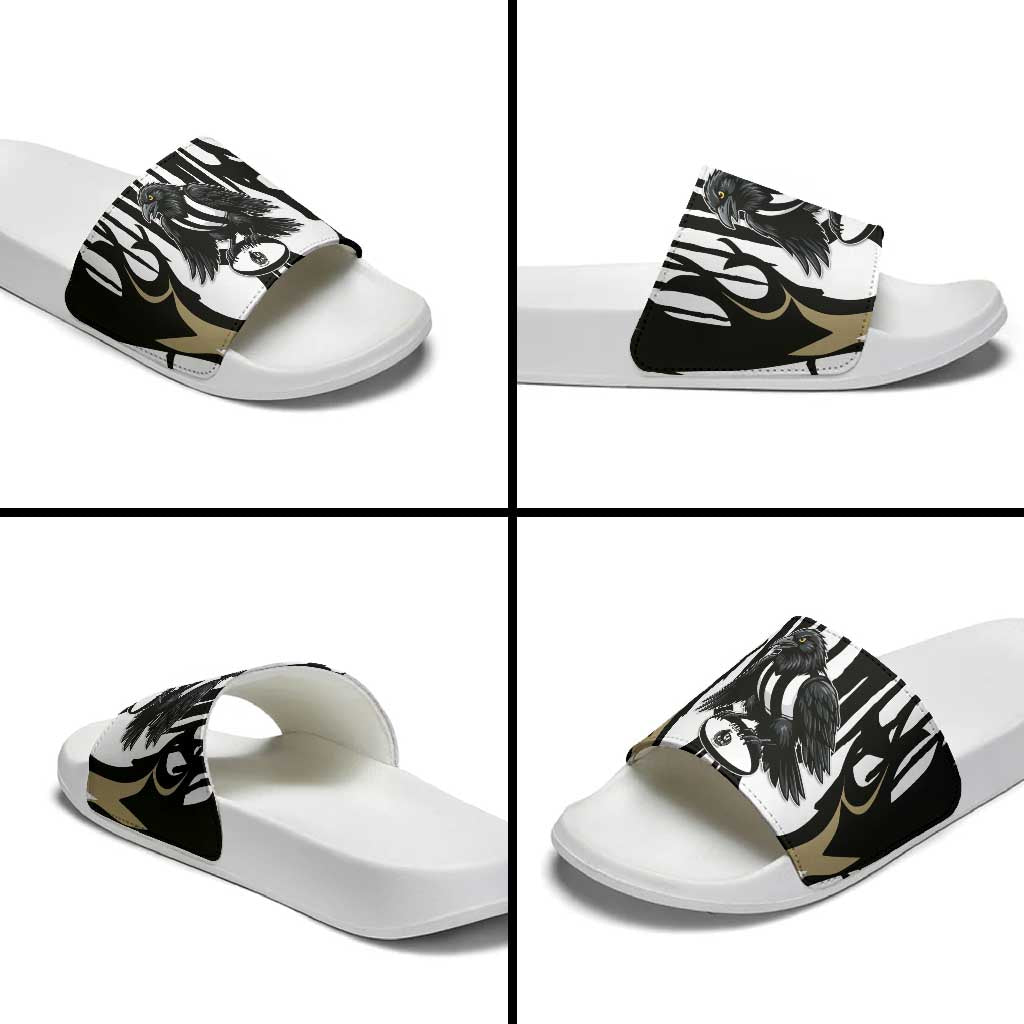 Collingwood Black Slide Sandals Unique Style