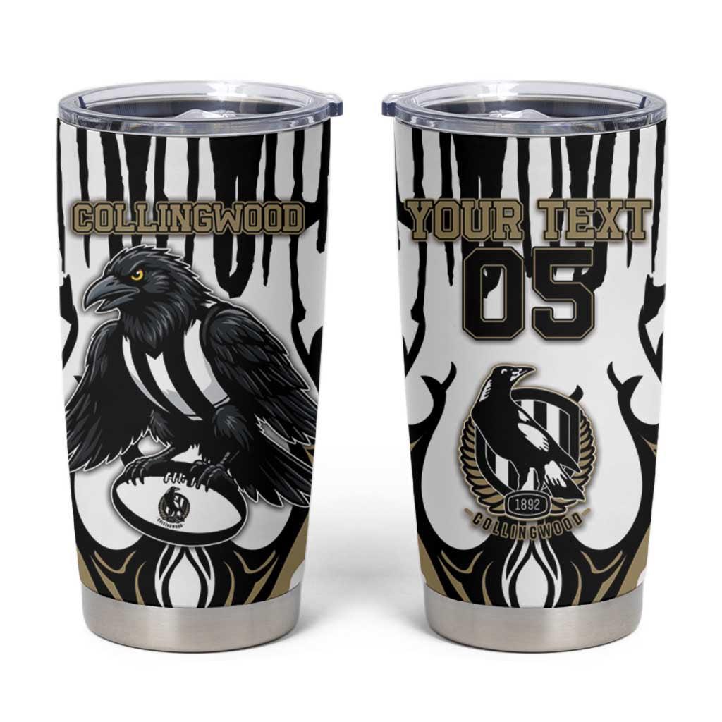 Custom Collingwood Black Tumbler Cup Unique Style
