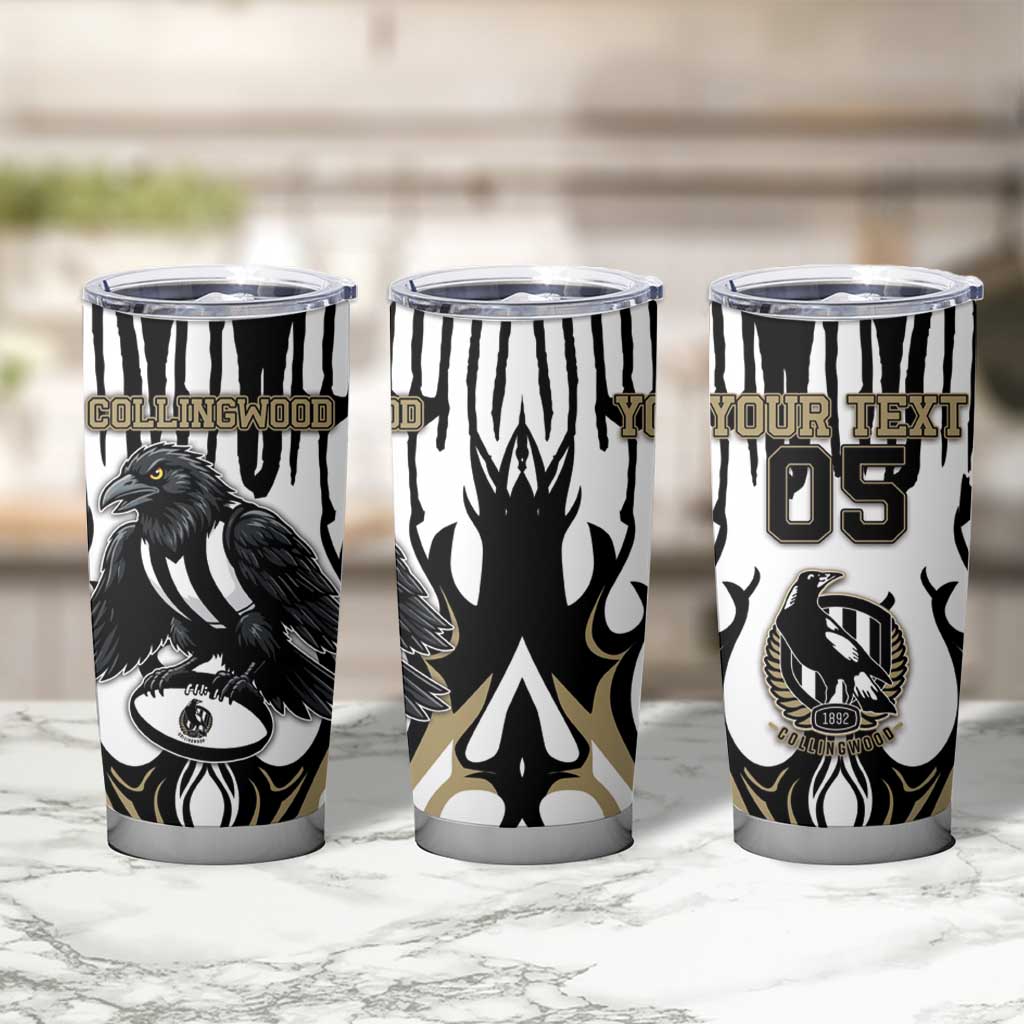 Custom Collingwood Black Tumbler Cup Unique Style