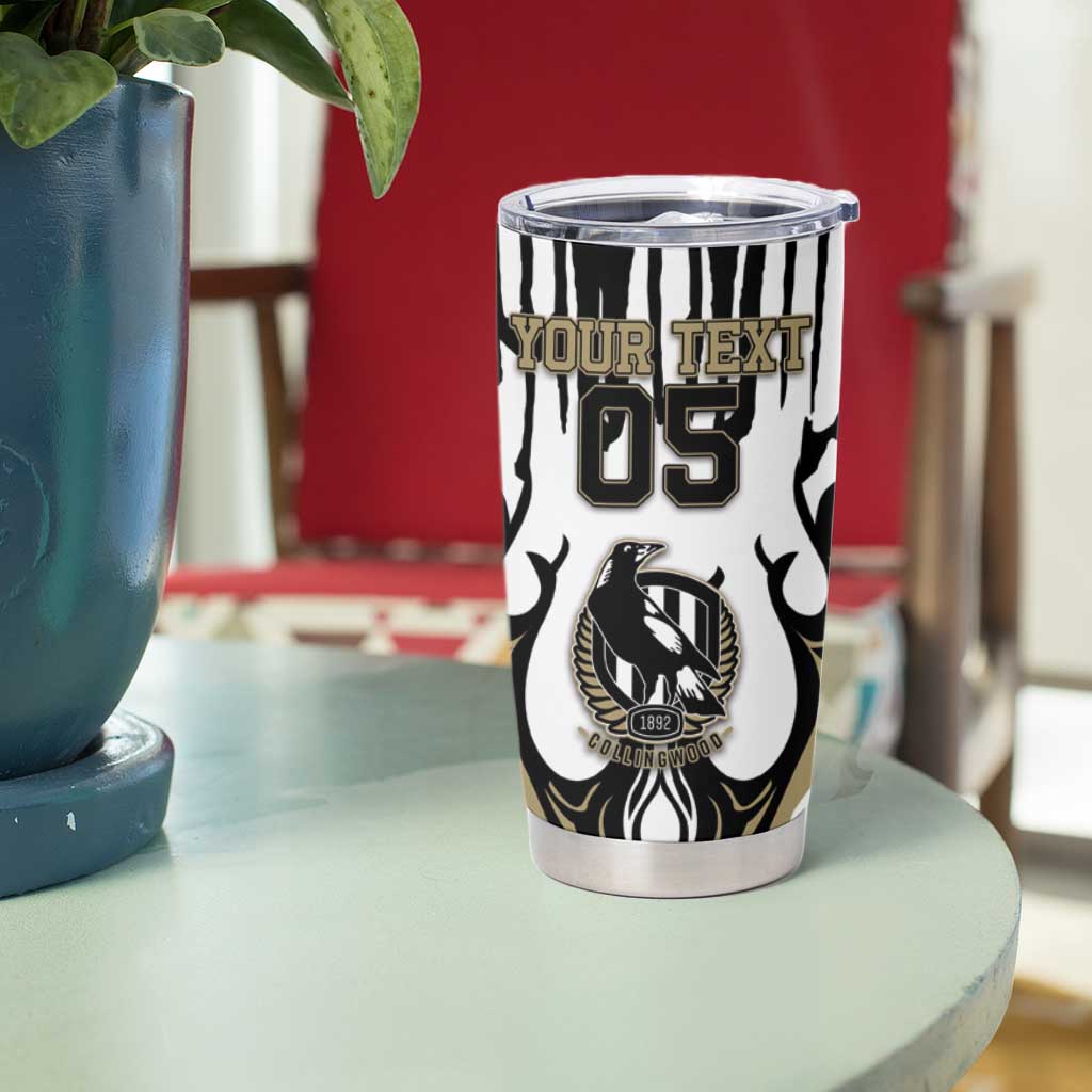 Custom Collingwood Black Tumbler Cup Unique Style