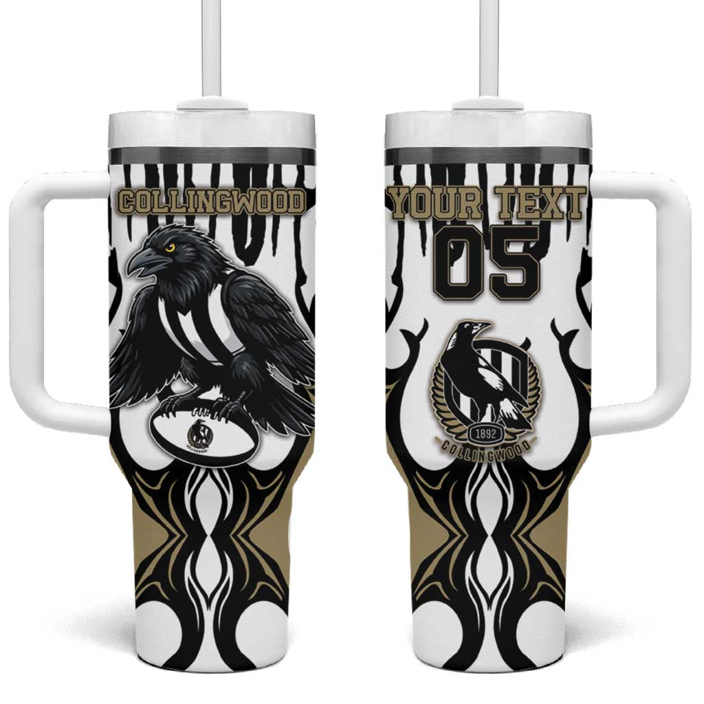 Custom Collingwood Black Tumbler With Handle Unique Style