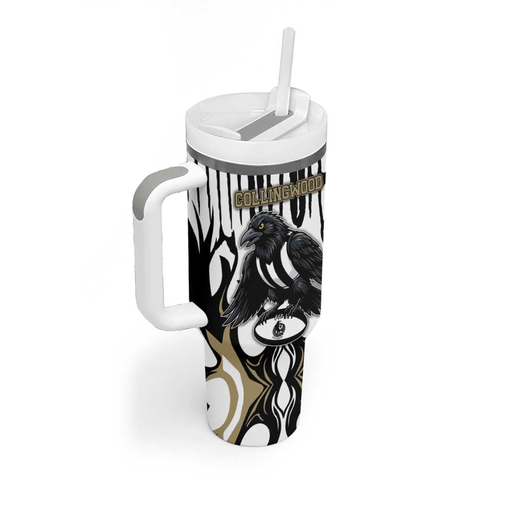 Custom Collingwood Black Tumbler With Handle Unique Style
