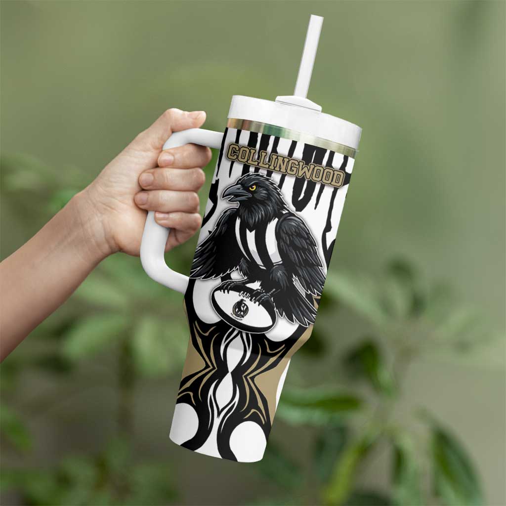 Custom Collingwood Black Tumbler With Handle Unique Style