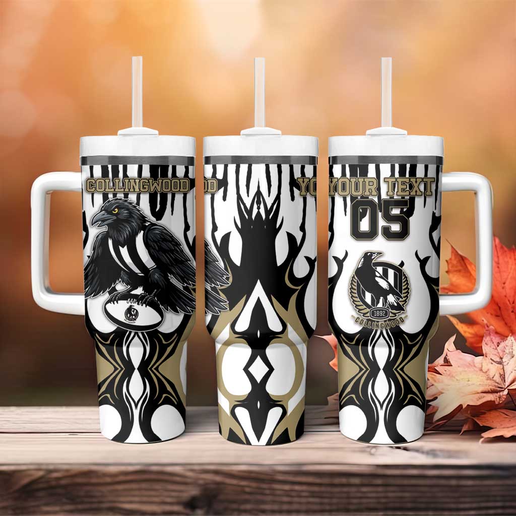 Custom Collingwood Black Tumbler With Handle Unique Style
