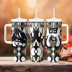 Custom Collingwood Black Tumbler With Handle Unique Style