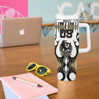 Custom Collingwood Black Tumbler With Handle Unique Style