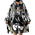 Custom Collingwood Black Wearable Blanket Hoodie Unique Style