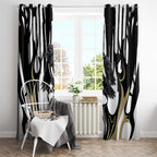 Collingwood Black Window Curtain Unique Style