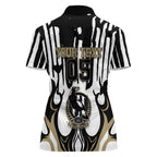 Custom Collingwood Black Women Polo Shirt Unique Style