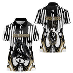 Custom Collingwood Black Women Polo Shirt Unique Style