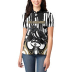 Custom Collingwood Black Women Polo Shirt Unique Style