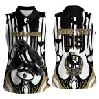 Custom Collingwood Black Women Sleeveless Polo Shirt Unique Style