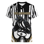 Custom Collingwood Black Women V-Neck T-Shirt Unique Style