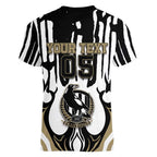 Custom Collingwood Black Women V-Neck T-Shirt Unique Style