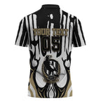 Custom Collingwood Black Zipper Polo Shirt Unique Style