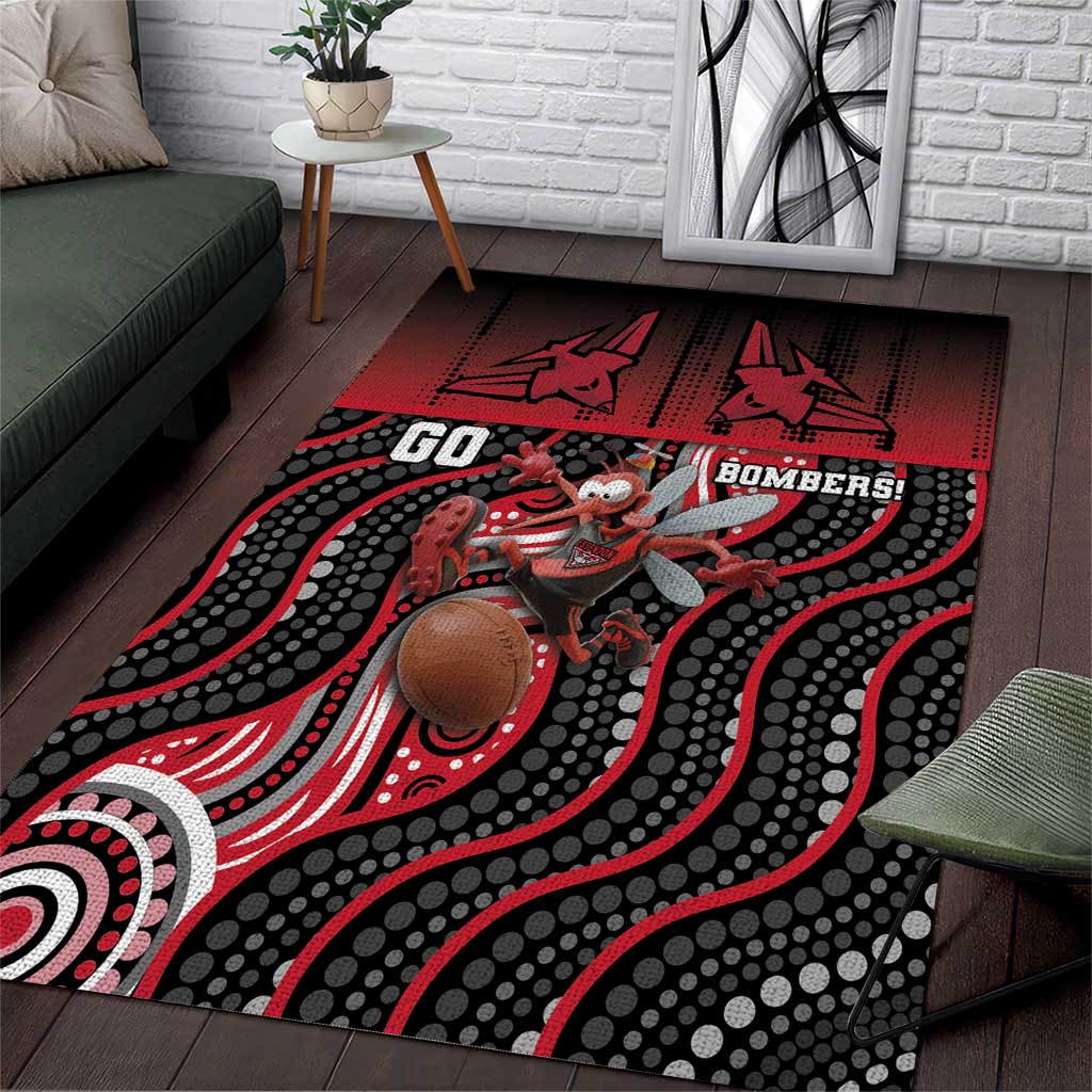 Essendon Go Bombers Area Rug Don The Sash