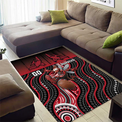 Essendon Go Bombers Area Rug Don The Sash