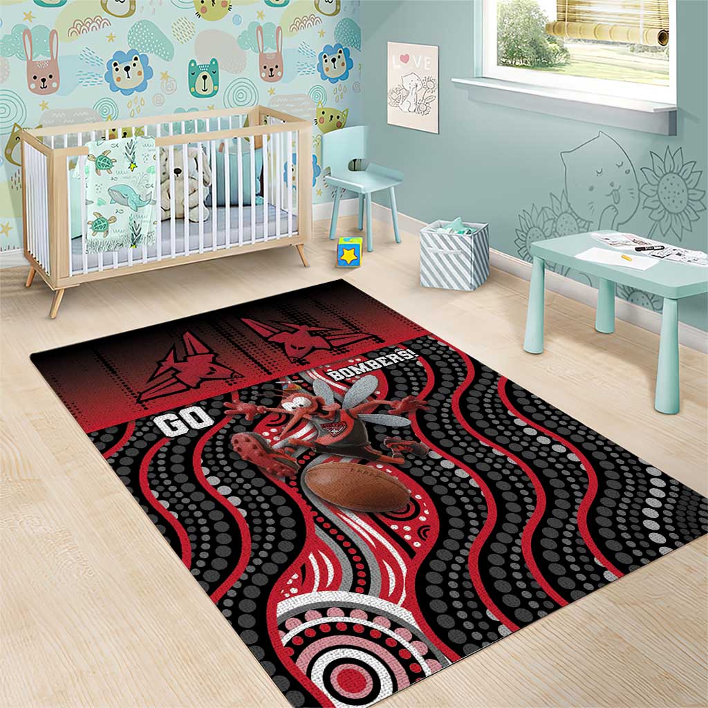Essendon Go Bombers Area Rug Don The Sash