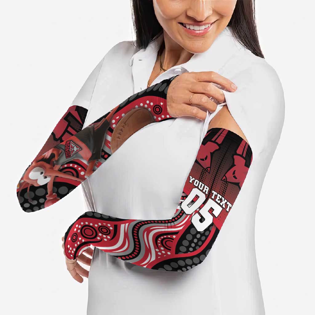 Custom Essendon Go Bombers Arm Sleeves Don The Sash
