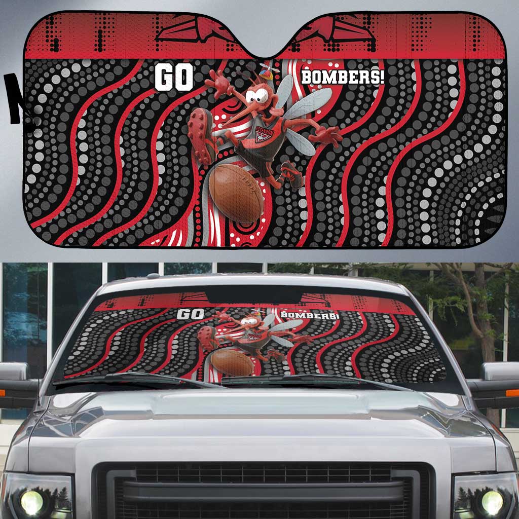Essendon Go Bombers Auto Sun Shade Don The Sash