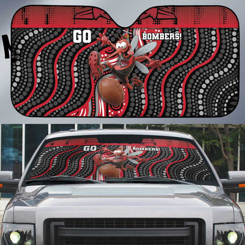 Essendon Go Bombers Auto Sun Shade Don The Sash