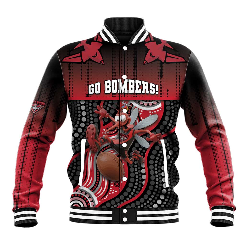 Custom Essendon Go Bombers Baseball Jacket Don The Sash