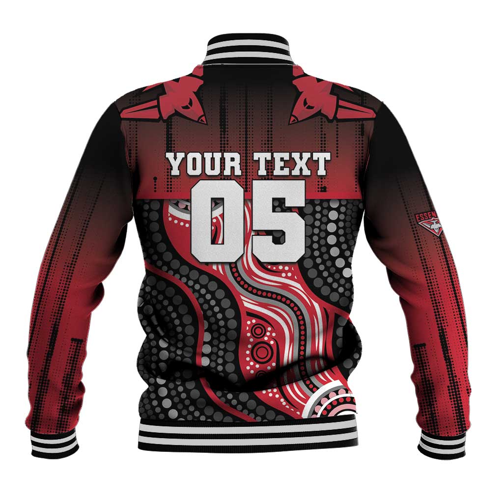 Custom Essendon Go Bombers Baseball Jacket Don The Sash