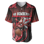 Custom Essendon Go Bombers Baseball Jersey Don The Sash