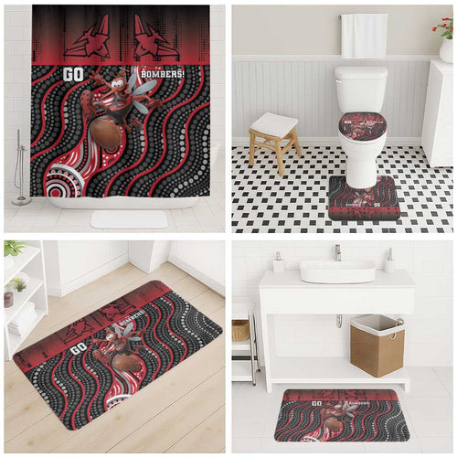 Essendon Go Bombers Bathroom Set Don The Sash